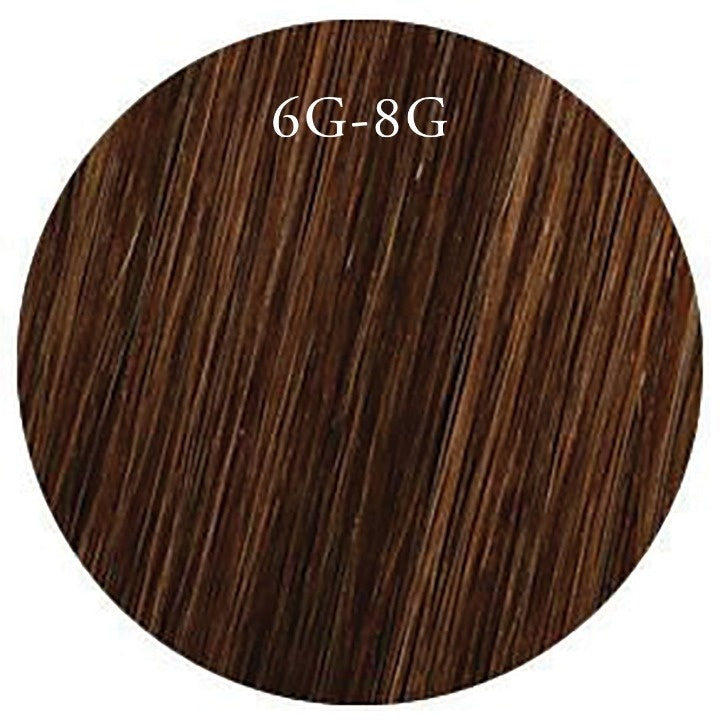 6G-8G-20INCH/50,8 CM 7 PIECE CLIP IN - MID BROWN H/LIGHT