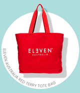 Sac fourre-tout en tissu éponge - Rouge